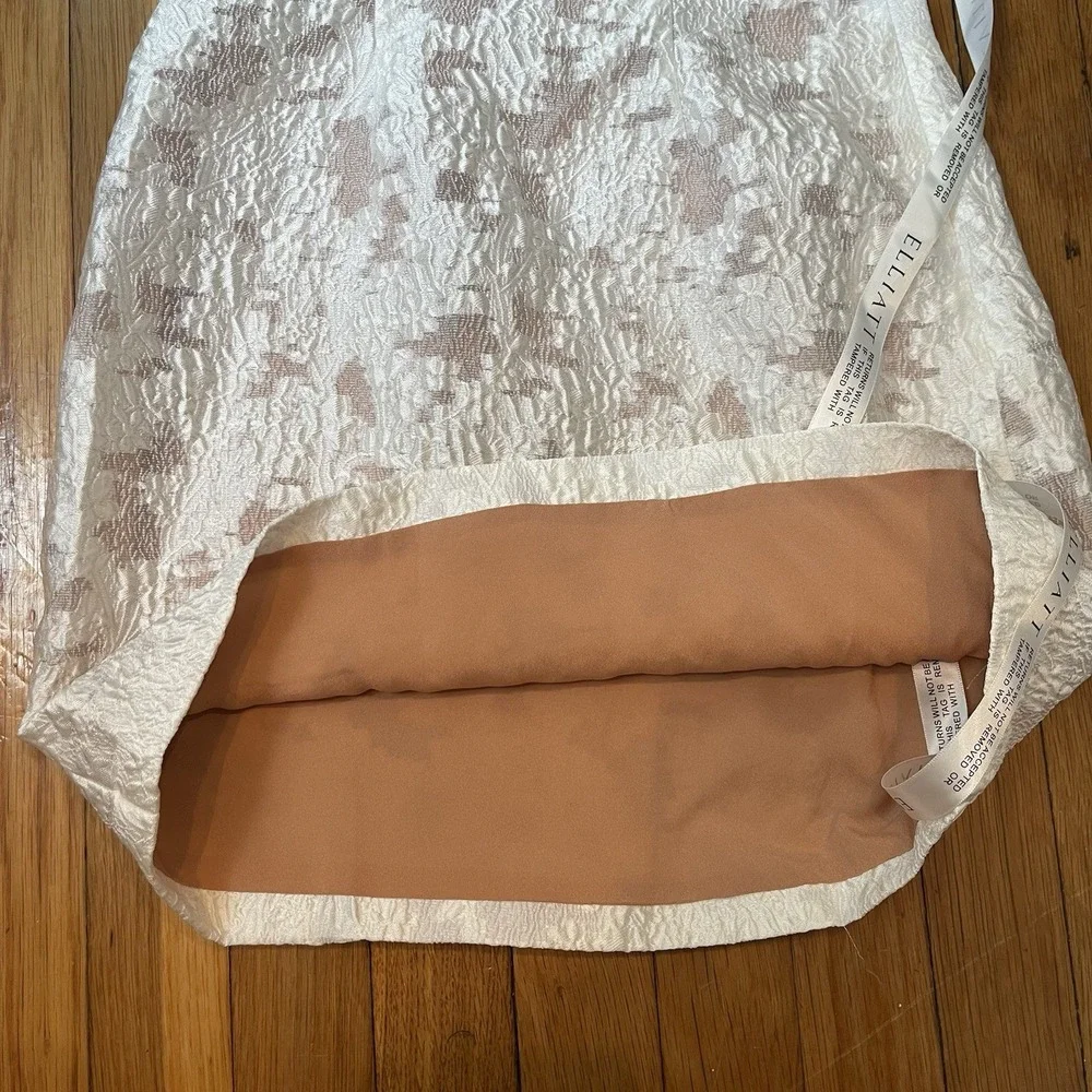 NWT Elliatt XXS Ivory April Cocktail Wedding Mini Dress One Shoulder Elegant NEW